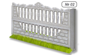 Бетонное ограждение № 02