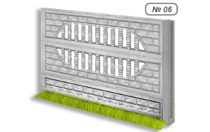 Бетонна огорожа № 06
