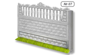 Бетонна огорожа № 07