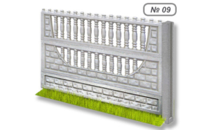 Бетонна огорожа № 09