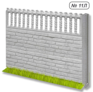 Бетонна огорожа № 11Л