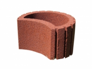 Цветник “Полумесяц – мрамор белый”