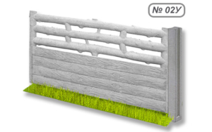 Бетонное ограждение № 02У