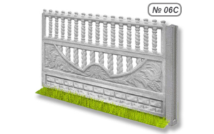 Бетонна огорожа № 06С
