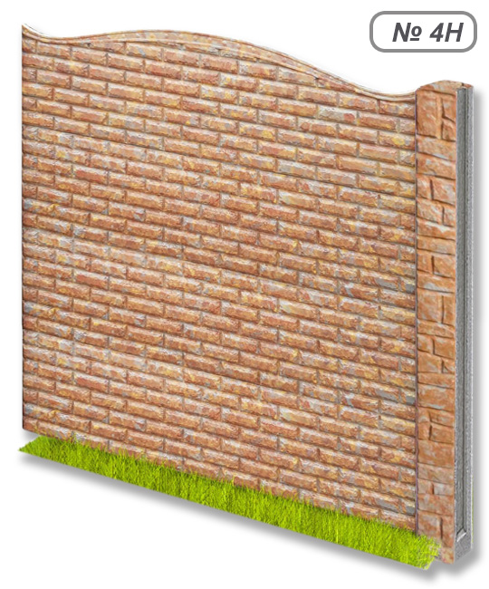 Бетонна огорожа № 4Н