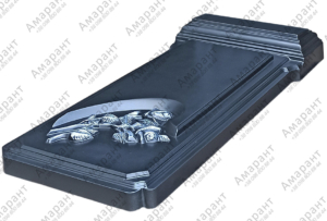 Надгробие бетонное “Закрытый – Графит”