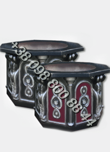 Низ декоративного колодца "Антрацит", графит, красный фото