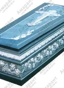 Надгробок з бетону Роза Графіт з різьбленими трояндами та хрестом, фото