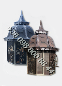 Верх декоративного колодязя «Гранат» фото