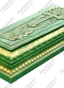 Надгробок Лавр Зеленый бетон текстура и узор детали фото