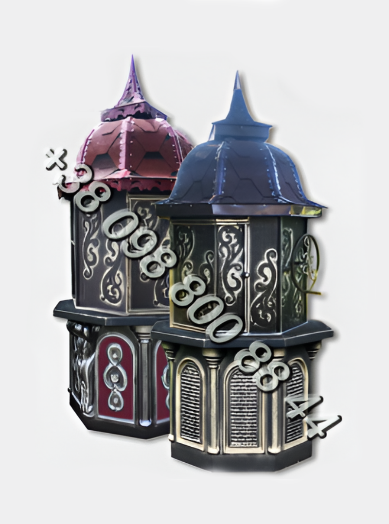 Декоративный колодец "Янтар", красный, коричневый фото