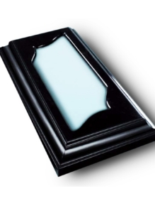 надгробок чорний полімер фігурний декоративний елемент поховання фото