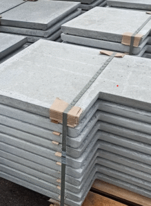 Протиусадкові бетонні плити для цвинтаря армовані сірі