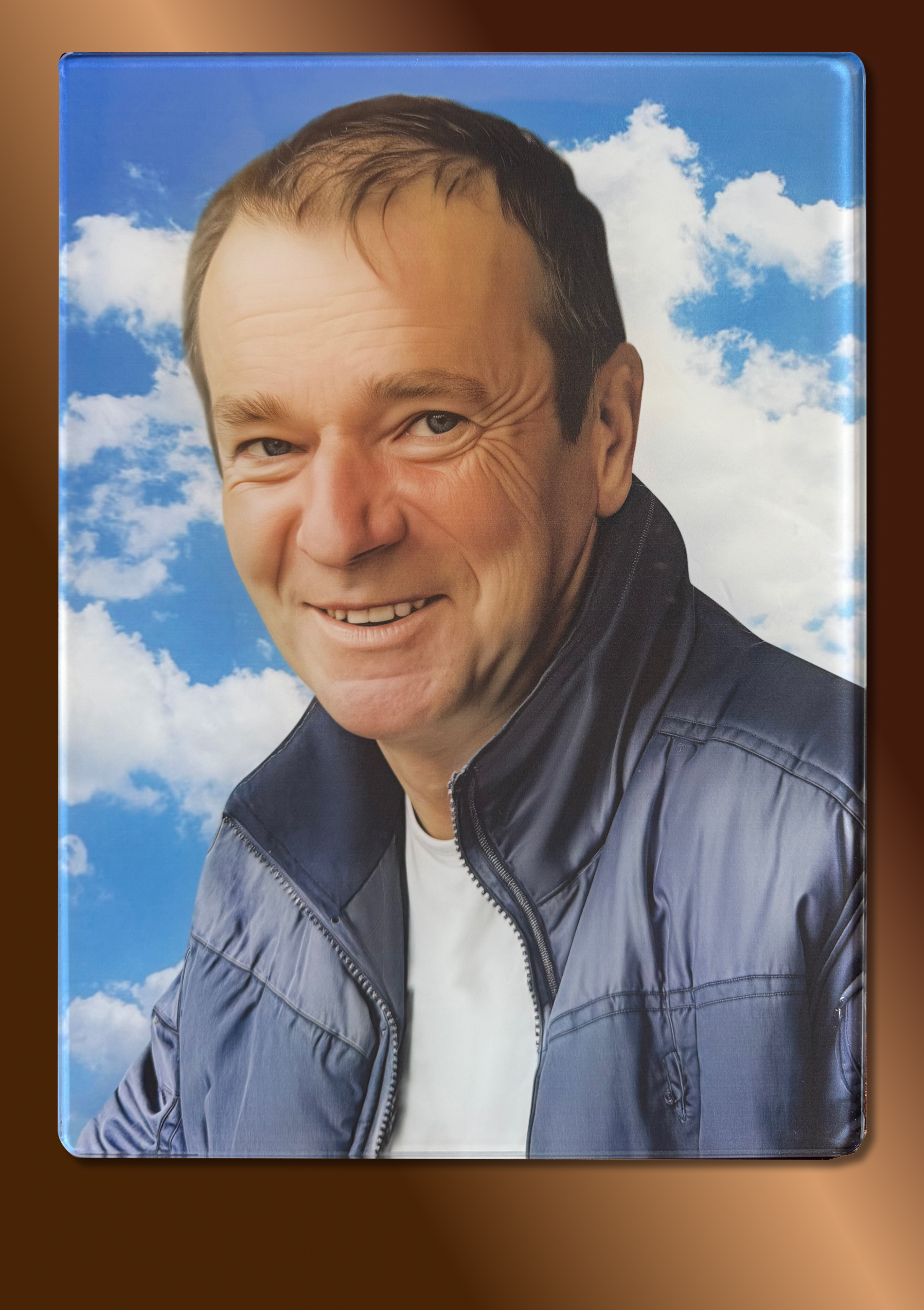 Портрет на фотоскло — фото на склі для надгробної пам'ятки